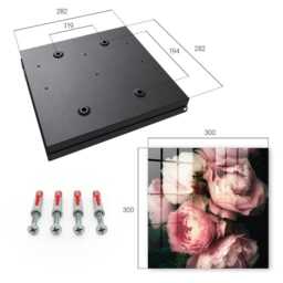 Floral Charm Wall Mounted Key Cabinet, Pink Box For Wall, Romantic Flowers & Plants, Lovers Of Nature Elegance - thumbnail 4