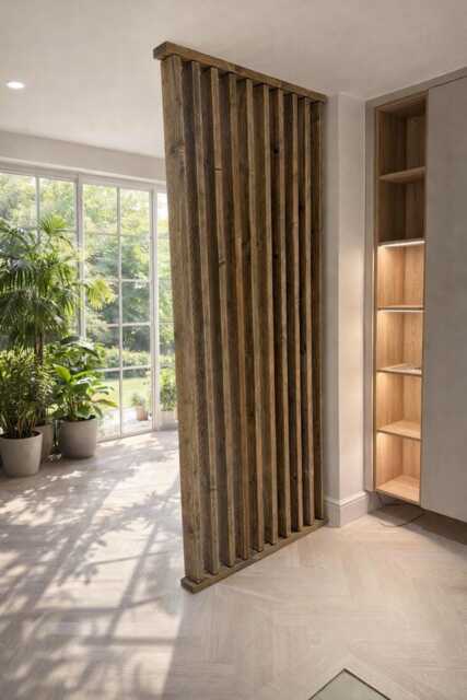 Rotating Room Dividers Permanent - Wooden Swivel Divider The Peckham - image 1
