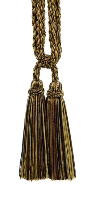 "D??copro Double Tassel Curtain & Drapery Tieback, Length 5 1/2"" - 14cm, Spread 27" - image 1