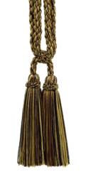 "D??copro Double Tassel Curtain & Drapery Tieback, Length 5 1/2"" - 14cm, Spread 27" - thumbnail 1