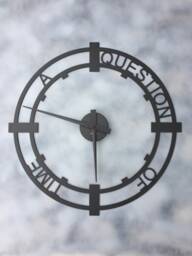 A Question Of Time - Wall Clock in Depeche Mode Style - thumbnail 1