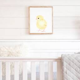 Farm Nursery Decor Prints Baby Animals Chick Painting, Art Prints, Animals, Wall Art - thumbnail 2