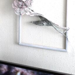 Roses For You Wire Mesh Sculpture/Framed Metal Wall Art Ooak - thumbnail 3