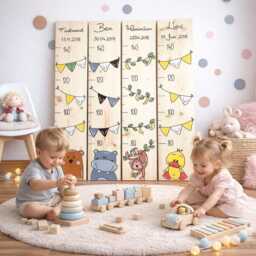 Children's Height Chart, Wooden Charts, Individual Gifts, Personalized Charts