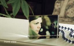 Personalized Photo Frame - See Through Glass Small Wedge