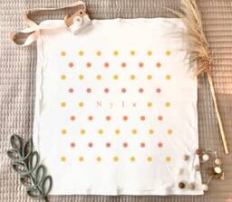 Personalized Sunshine Baby Blanket Cotton Sun Nursery Decor - thumbnail 1