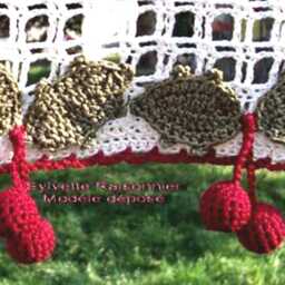 Handmade Crocheted Breeze Curtain, French Craftsmanship, Created By Sylvette Raisonnier, Made To Order - thumbnail 2