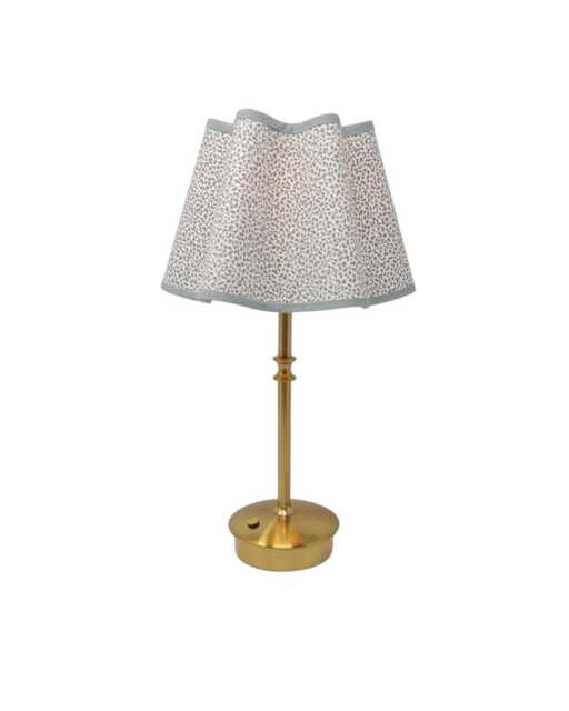 Battery Lampshade - Shade Only, No Base Linen Tapered Natural Wavy Trim Colours Clip On, Lamp Or Pendant Light - image 1