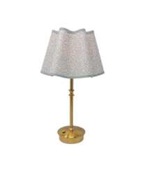 Battery Lampshade - Shade Only, No Base Linen Tapered Natural Wavy Trim Colours Clip On, Lamp Or Pendant Light - thumbnail 1