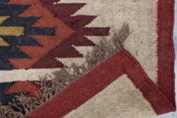 Handmade Jute Wool Kilim Rug - 3x5 Ft Traditional Indian Design - thumbnail 1