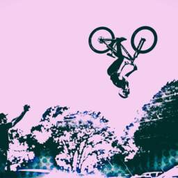 Mountain Bike Beach Towel Cycling Art - 70x35 Inches - thumbnail 3
