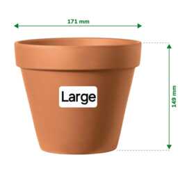 Indoor Plant Pot. Beautiful Green Hydrangea Decoupaged Terracotta Available in Three Sizes - thumbnail 4