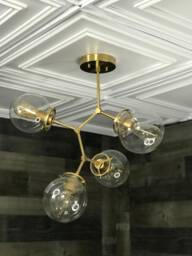Lagertha 4 Light 6 in Globe Kitchen Living Room Multi Semi Flush