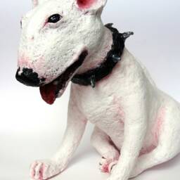 Custom Paper Mache Pet Sculpture Unique Dog & Cat Figurine - thumbnail 3