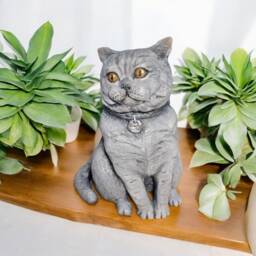 Custom Paper Mache Pet Sculpture Unique Dog & Cat Figurine - thumbnail 2