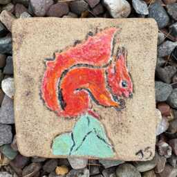 Red Squirrel Ceramic Tile - thumbnail 3