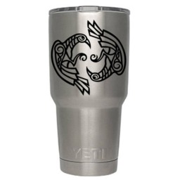 Ravens Vinyl Wall Art, Norse Mythology, Hugin & Munin, Odin's Raven, Viking Asatru - thumbnail 2