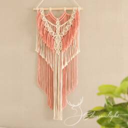 Macrame Wall Hanging, Modern Colorful Bohemian Wall Art Elegant Boho Home Decoration, Tapestries Headboard Hanging - thumbnail 3