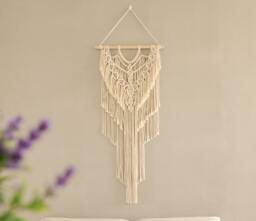 Macrame Wall Hanging, Modern Colorful Bohemian Wall Art Elegant Boho Home Decoration, Tapestries Headboard Hanging