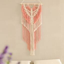 Macrame Wall Hanging, Modern Colorful Bohemian Wall Art Elegant Boho Home Decoration, Tapestries Headboard Hanging - thumbnail 2