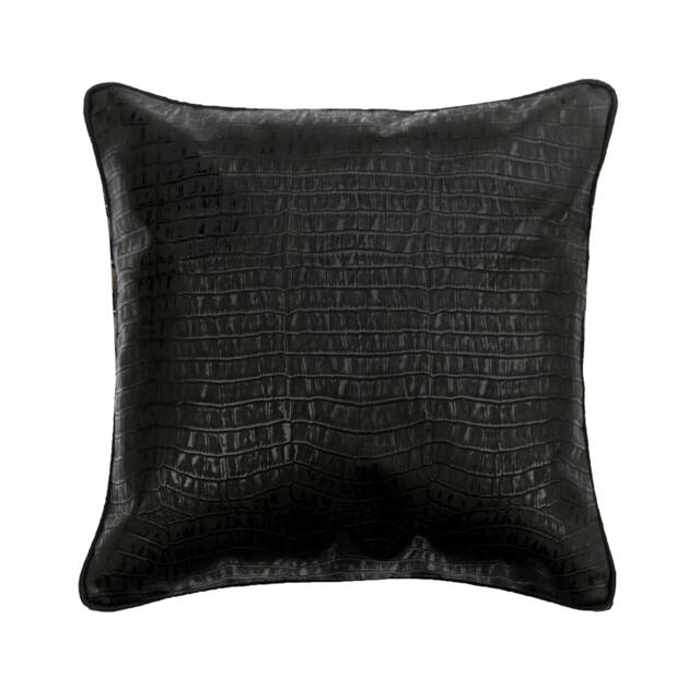 "Decorative Black Euro Pillowcase 24""x24""/26""x26" - image 1