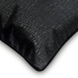 "Decorative Black Euro Pillowcase 24""x24""/26""x26" - thumbnail 2