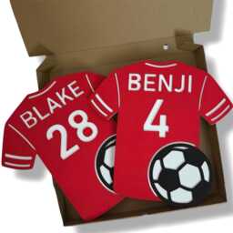 Wooden Football Shirt Wall Art - Decor Theme Bedroom Soccer Decals - thumbnail 1