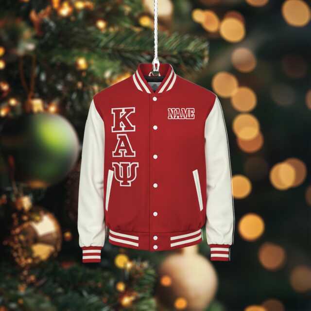 Kappa Alpha Psi Gift 2D Flat Acrylic Ornament, Custom Name Uniform Decor, Graduate Christmas Ornament