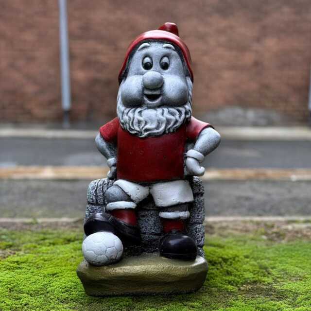 Football Gnome Concrete Figurine Cement Sports Sculpture Handmade Garden Decor Cute Outdoor Statue Front Door Fan Gift - image 1