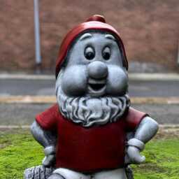 Football Gnome Concrete Figurine Cement Sports Sculpture Handmade Garden Decor Cute Outdoor Statue Front Door Fan Gift - thumbnail 2