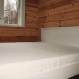 Off-White Linen Sheet Set Striped Hem, Stone Washed European Flax - thumbnail 4