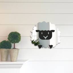Sheep Bedroom Mirror Home Decor Acrylic Cute Animal Design House - thumbnail 1
