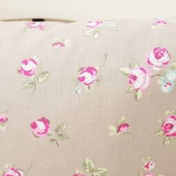 Pink Rosebud Floral Cushion Handmade Country Pillow - 18 - thumbnail 3