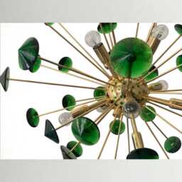 1950's Murano Glass Sputnik Multicolours Italian Handmade Chandelier Splunk Ceiling Pendant Light Lamp 12 - thumbnail 4