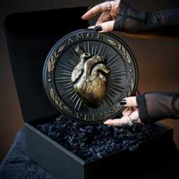 Amor Verus True Love Heart Plaque - Gothic Gallery Wall Home Decor By The Blackened Teeth - thumbnail 1