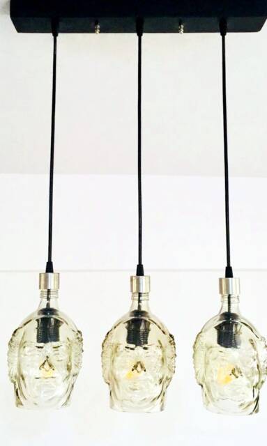 Monk Face Bottle Chandelier - Kitchen Island Light Fixture - image 1