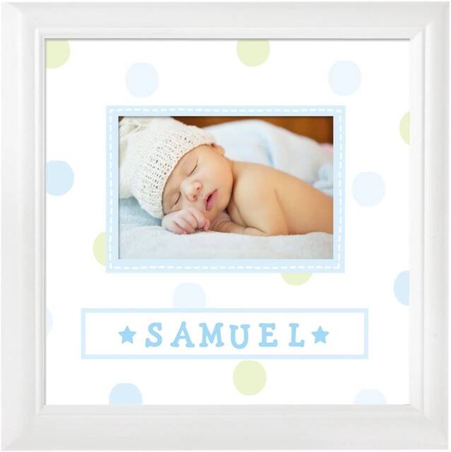 Pearhead Baby Photo Picture Frame Photograph With First Name Boy Gift Present Make Your Own Kit Shower - image 1