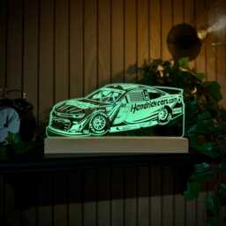 Kyle Larson #5 Chevrolet Camaro Zl1 Led Night Light, Nascar Gift, Motorsport Gift, Lights, Bedroom Light - thumbnail 3