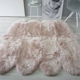Genuine Australian Sheepskin Rug Blush Pink Octo Wool Throw - thumbnail 2