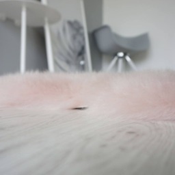 Genuine Australian Sheepskin Rug Blush Pink Octo Wool Throw - thumbnail 4