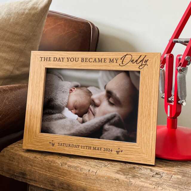 Personalized Photo Frame For Dad - Birthday Gift Custom Picture Father's Day Best Idea For Dad, Daddy & Stepdad - image 1