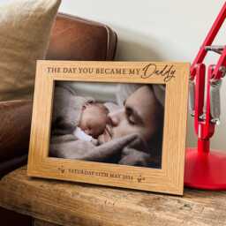 Personalized Photo Frame For Dad - Birthday Gift Custom Picture Father's Day Best Idea For Dad, Daddy & Stepdad - thumbnail 1