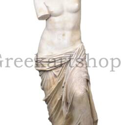 Aphrodite Venus De Milo Greek Goddess Ancient Greece Large Statue Sculpture Cast Marble Louvre Museum Exact Copy 49.2 Inches - thumbnail 2