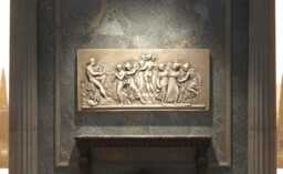 Neoclassical Bas-Relief Depicting A Scene From Greek Mythology Apollo & The Muses - thumbnail 1