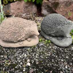 Hedgehog Small Animal Sculpture Figure Art Sandstone Antique Look S 43 - thumbnail 4