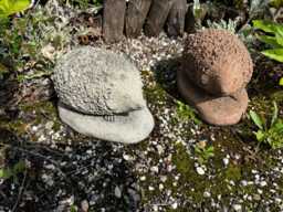 Hedgehog Small Animal Sculpture Figure Art Sandstone Antique Look S 43 - thumbnail 1