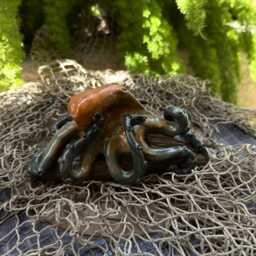 Octopus Hand Sculpted Ceramic Pottery // Art, Table Top Sculpture, Gifts, Home Decor, Ocean - thumbnail 3