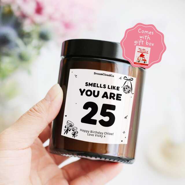 25Th Birthday Gift For Her Friend Sister - Personalized 50Th Candle 40Th Woman - image 1