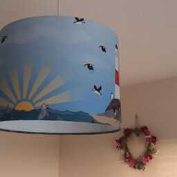 30cm Table Lampshade, Puffin Island - thumbnail 4