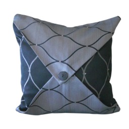Kuwaha Home Jacquard Decorative Accent Throw Pillow Covers Gray & Black - thumbnail 2